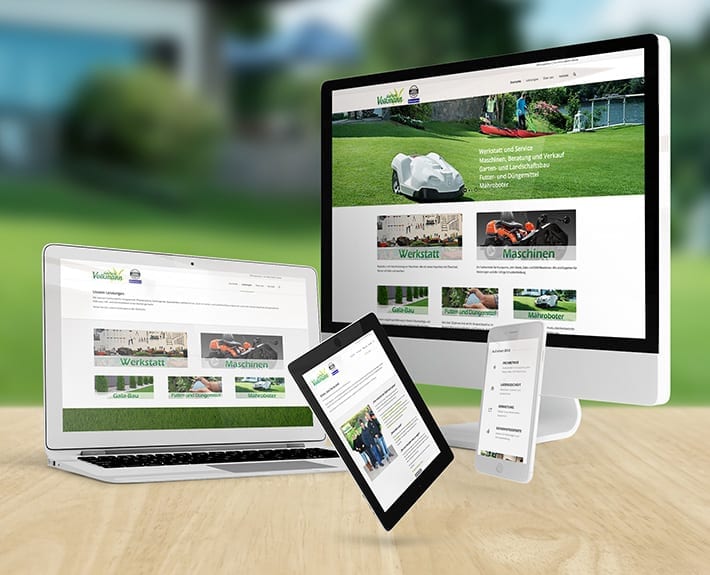 Responsive Webdesign Garten Volkmann