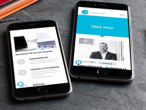 Webseite „Unternehmensberatung 2.0“