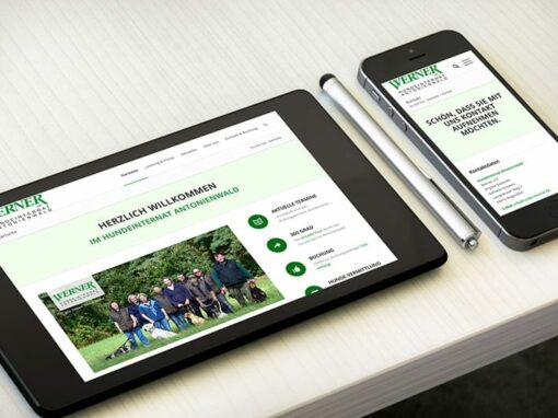 Webseite „Hundeinternat Antonienwald“