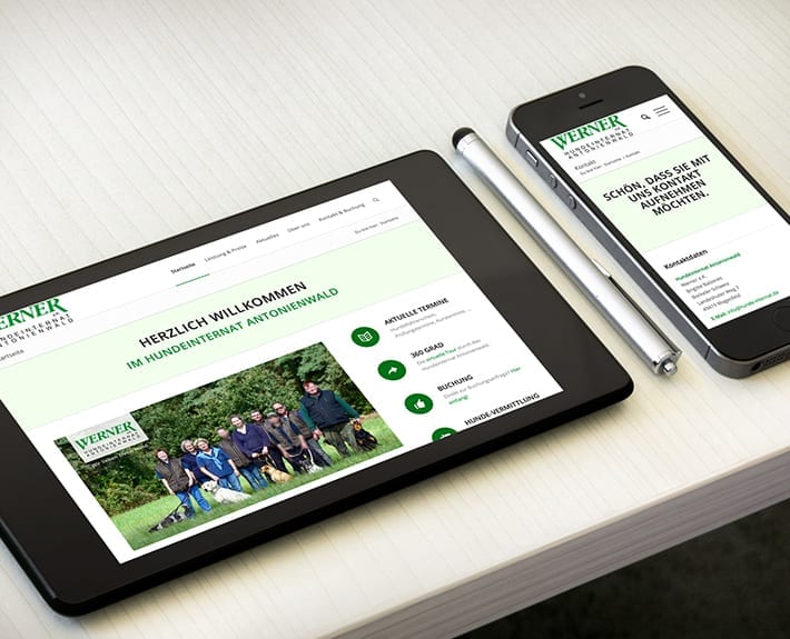 Responsive Webdesign Hundeinternat Antonienwald