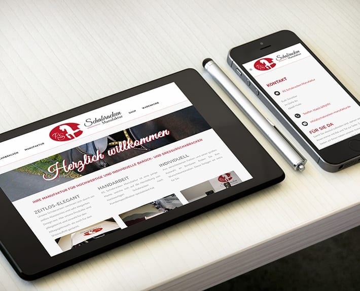 Responsive Design Schabracken Manufaktur