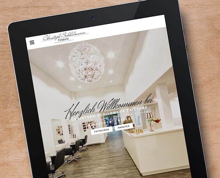 Responsive Webdesign Schildmann Friseure Osnabrück
