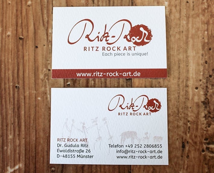 Visitenkarte Corporate Design Osnabrück Ritz Rock Art