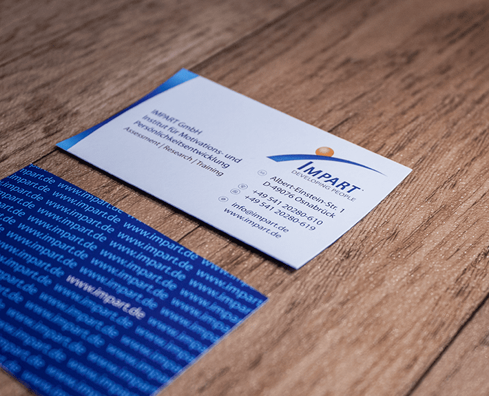 Visitenkarte Corporate Identity Osnabrück IMPART