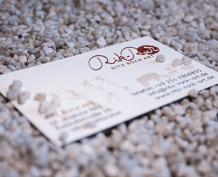 Visitenkarte gestalten lassen Osnabrück Ritz Rock Art