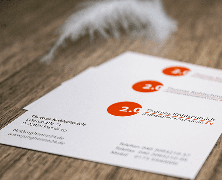 Visitenkarte Corporate Identity Osnabrück Unternehmensberatung 2.0