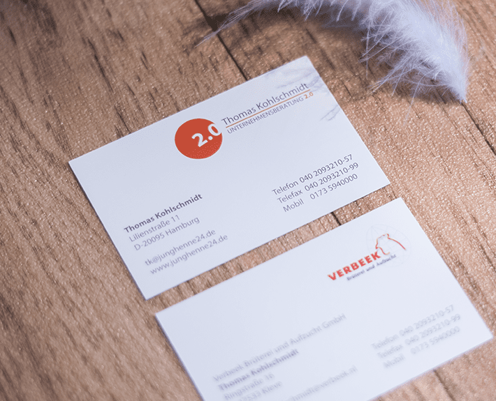 Visitenkarte Corporate Identity Osnabrück Unternehmensberatung 2.0
