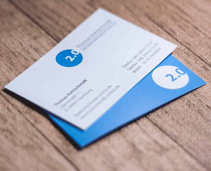 Visitenkarte Corporate Identity Osnabrück Unternehmensberatung 2.0
