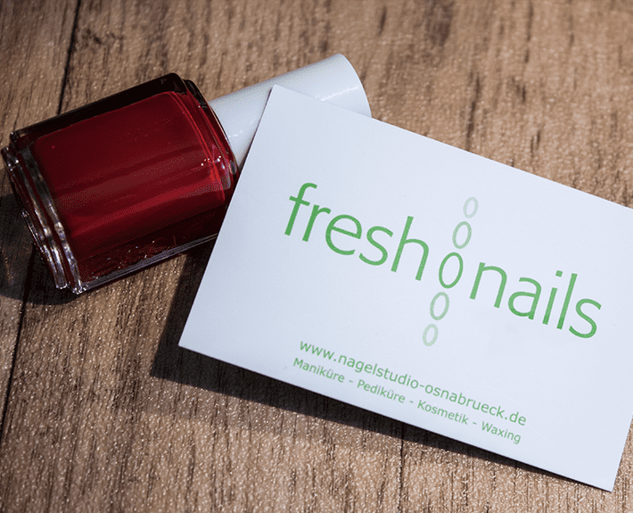 Visitenkarte Corporate Design Osnabrück Freshnails Osnabrück