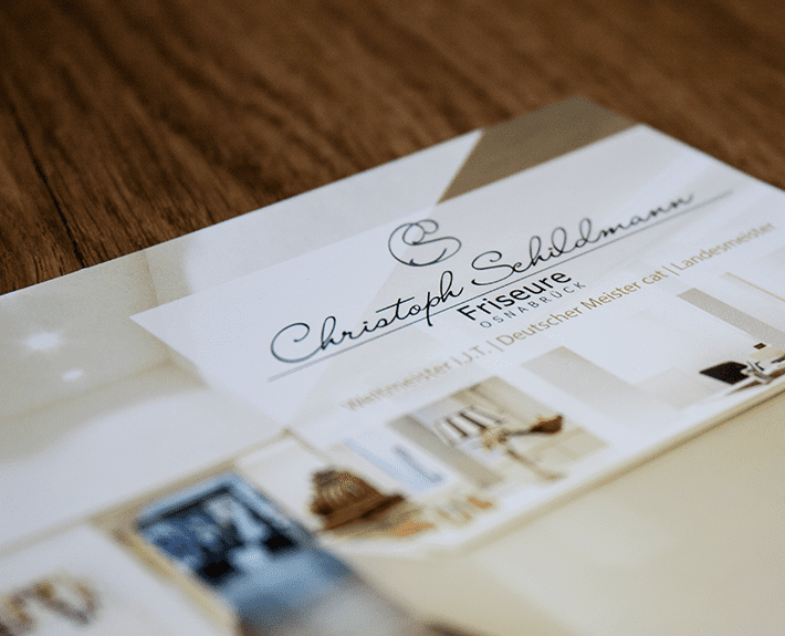 Flyer Flyergestaltung Osnabrück Schildmann Friseure