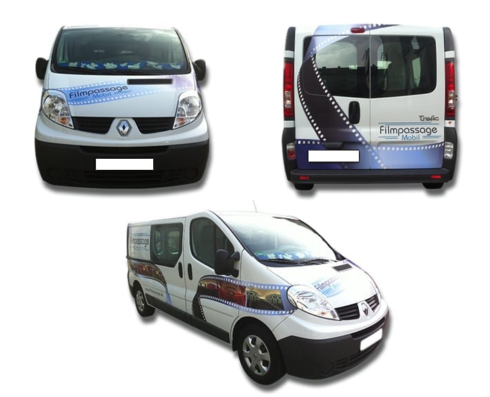 Fahrzeugbeschriftung Filmpassage Osnabrück
