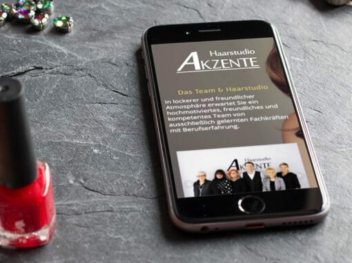 Webseite „Haarstudio Akzente“