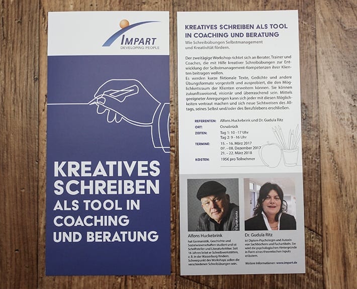 Flyer Flyergestaltung Osnabrück IMPART