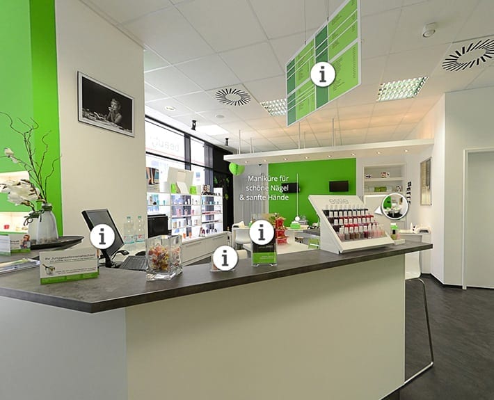 Virtuelle 360° Tour Freshnails Osnabrück