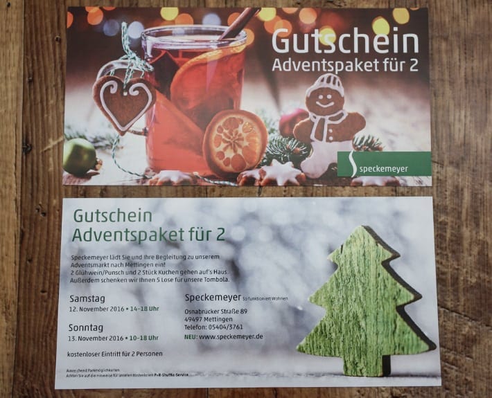 Gutscheingestaltung Osnabrück Speckemeyer
