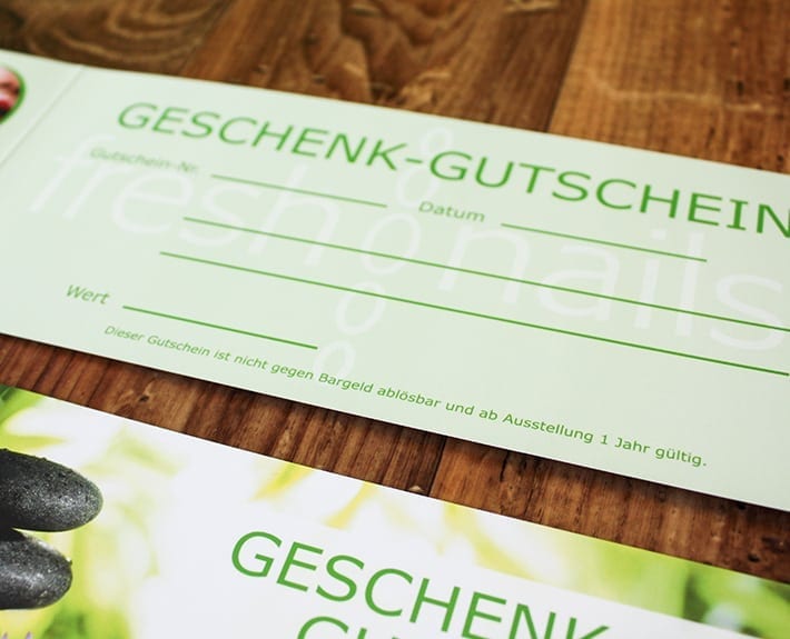 Geschenkgutschein Freshnails Osnabrück