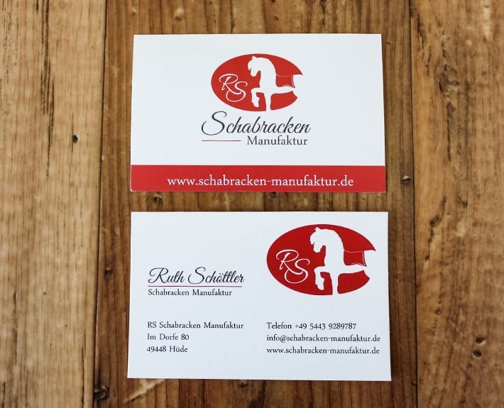 Visitenkarte Corporate Design Osnabrück Schabracken Manufaktur