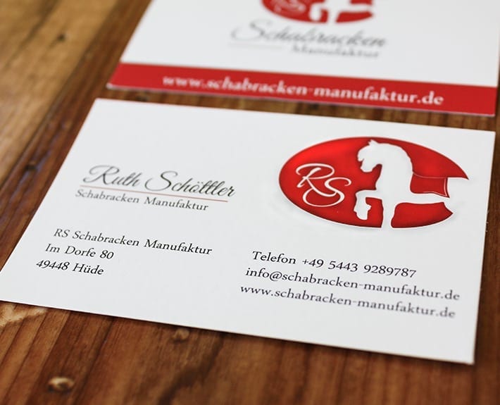 Visitenkarte Corporate Design Osnabrück Schabracken Manufaktur