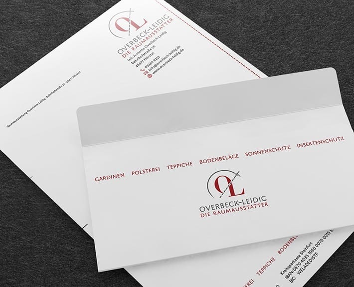 Briefpapier Geschäftsausstattung Osnabrück Overbeck Leidig