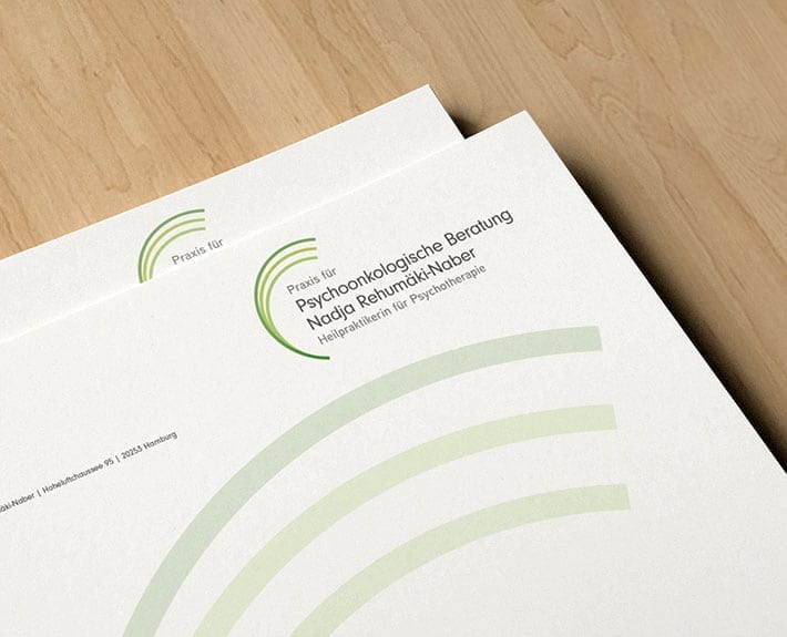 Briefpapier Werbeagentur Osnabrück Psychoonkologische Beratung