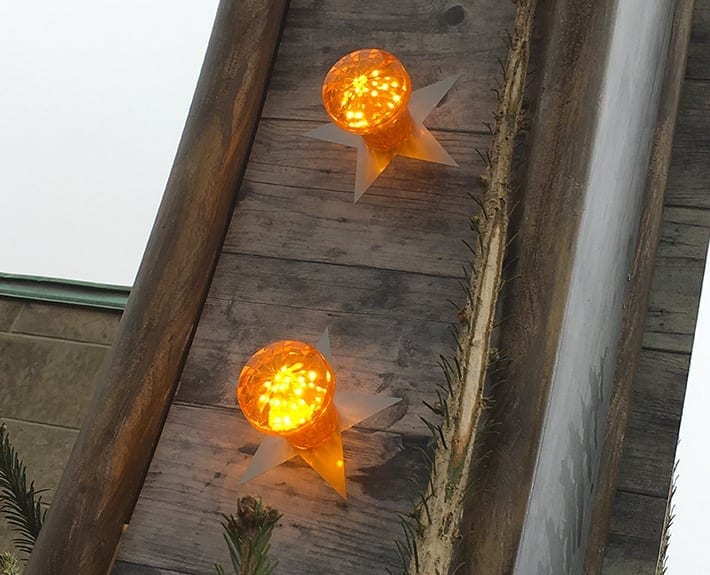 Weihnachtsmarkt Bogen Vorderseite Werbetechnik Osnabrück