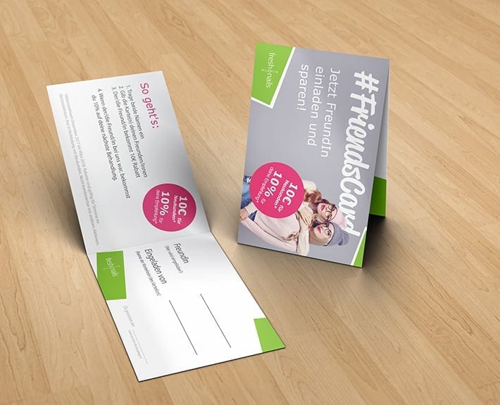 Friendscard Treuekarte Freshnails Osnabrück