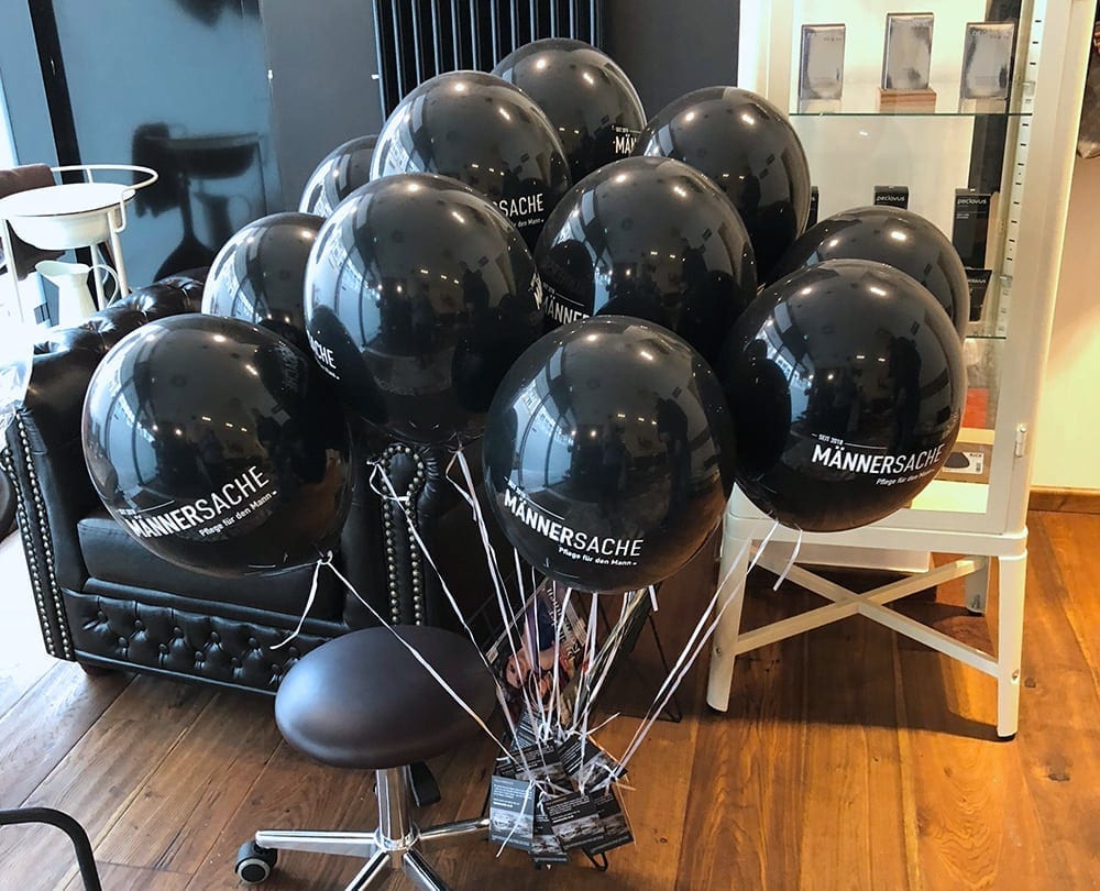 Luftballon mit Gutscheinkarte Männersache Osnabrück