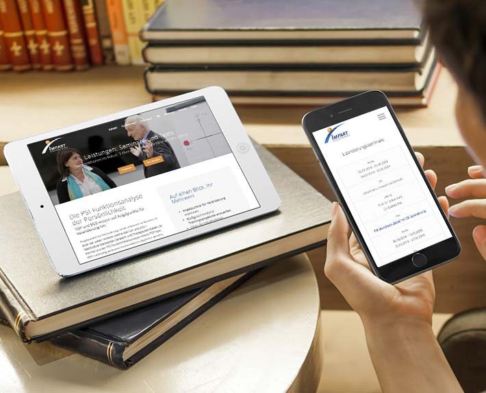 Responsive Webdesign Mobiledevice IMPART
