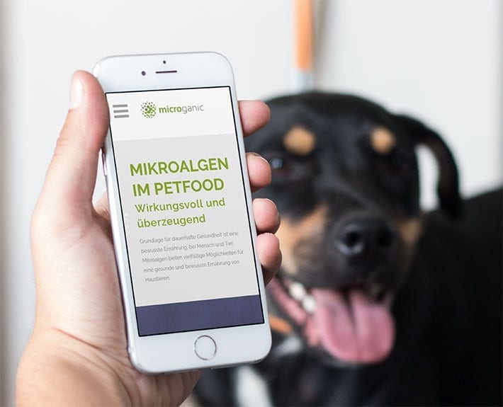 Responsive Webdesign Mobiledevice Microganic