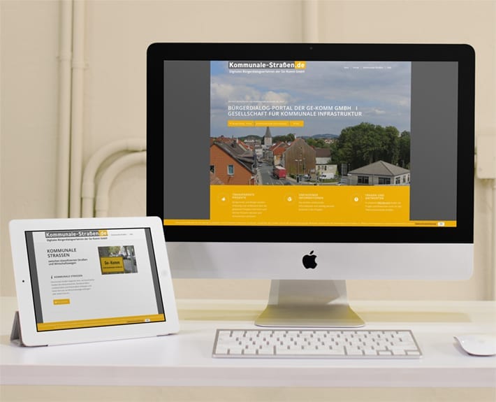 Responsive Webdesign Kommunale Straßen