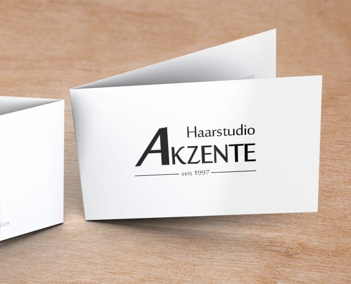 Terminkarten Haarstudio Akzente