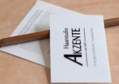 Printmedien „Haarstudio Akzente“
