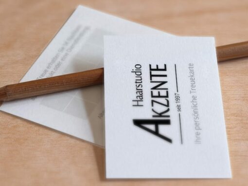 Printmedien „Haarstudio Akzente“