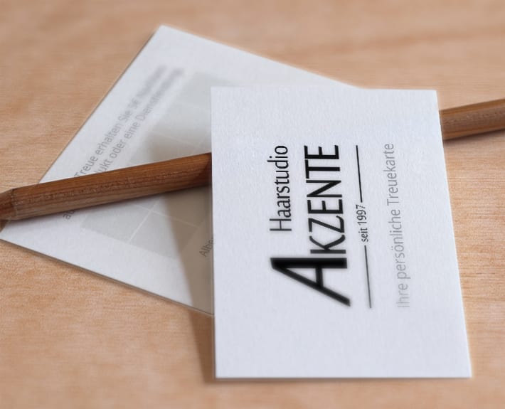 Treuekarten Haarstudio Akzente