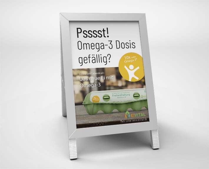 Plakat Aufsteller EiVital