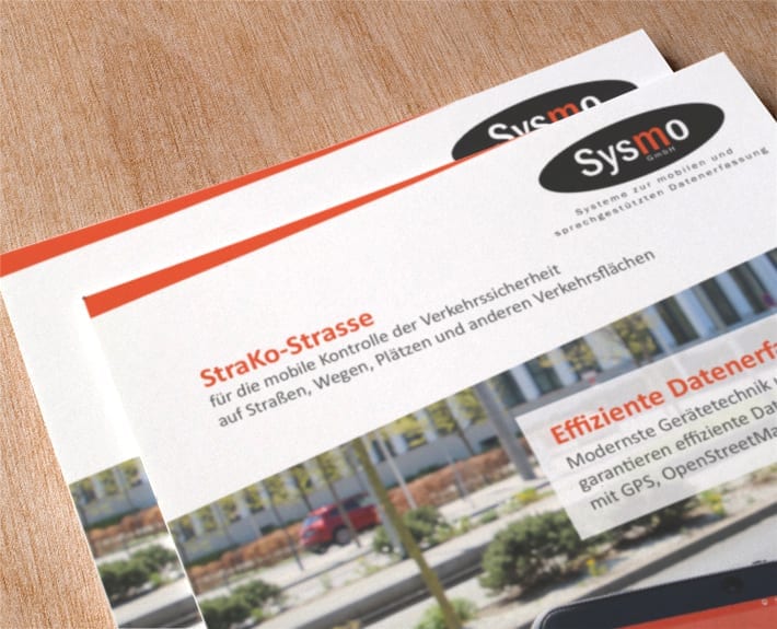 Flyergestaltung Sysmo