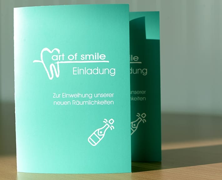 Klappkarte art of smile