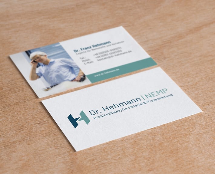 Corporate Design Visitenkarte Hehmann NEMP