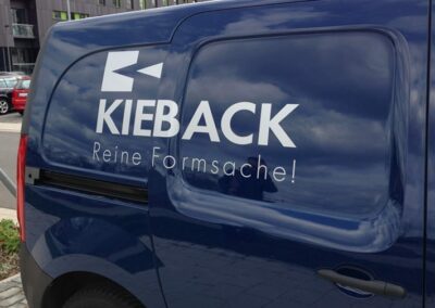 Fahrzeugbeschriftung „Kieback“