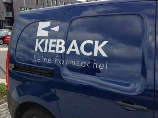 Fahrzeugbeschriftung „Kieback“