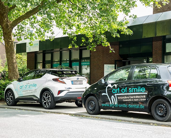 Fahrzeugbeschriftung art of smile