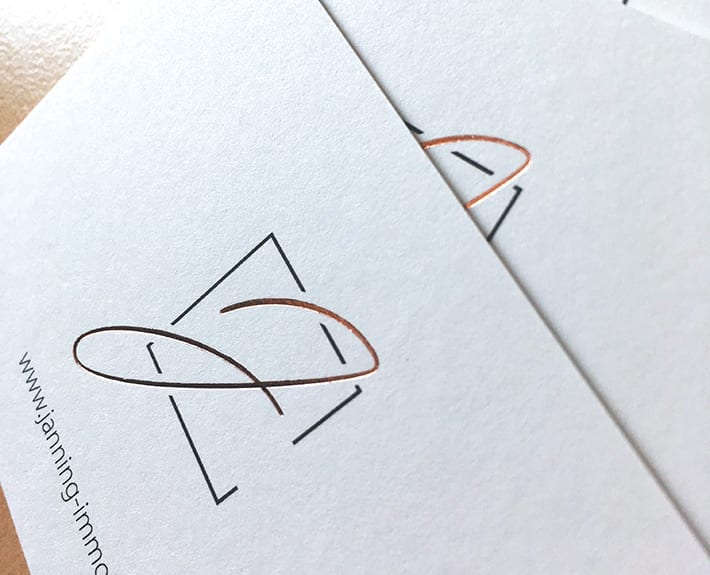 Visitenkarten Logo Janning Immobilien