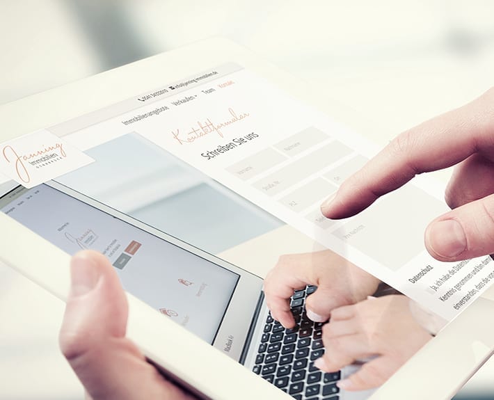 Responsive Design Tablet Jannning immobilien