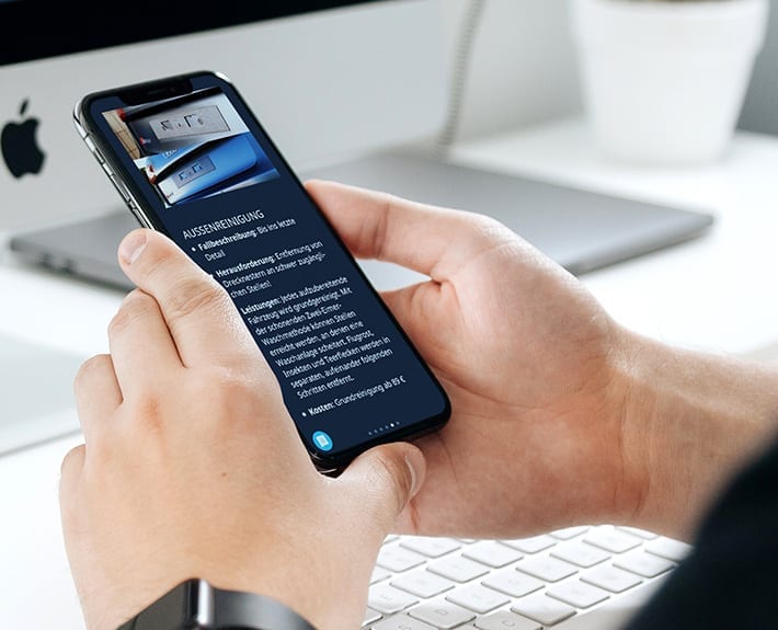 Webseite Mobile Keppler Premium Fahrzeugaufbereitung