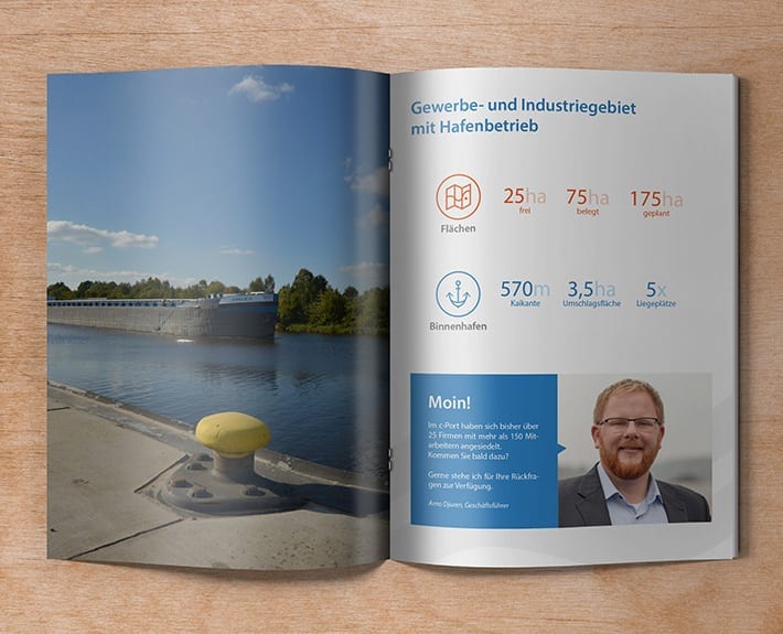 Broschüre Standortprofil Innenseiten c-Port