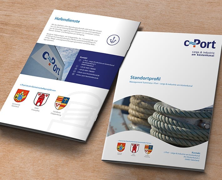 Broschüre Standortprofil Cover c-Port