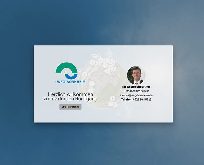 360° Tour Bornheim Startbildschirm