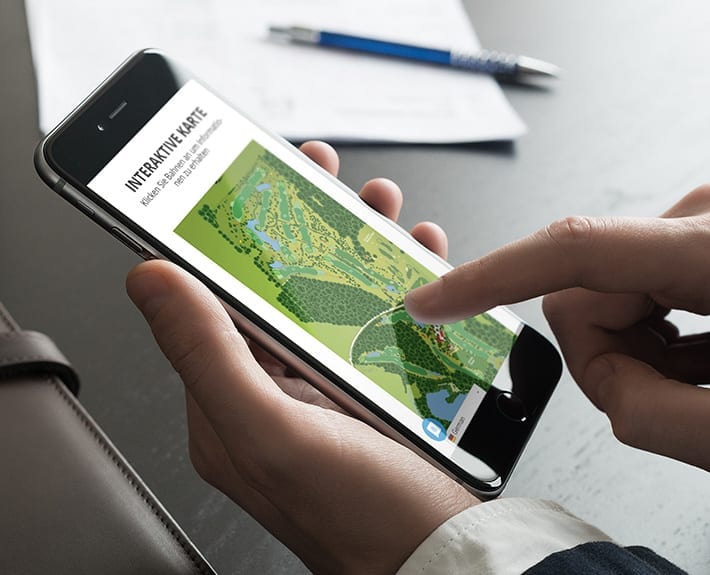 Responsive Webdesign Mobiledevice Golfclub Osnabrück Dütetal