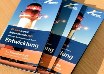 Biennale Flyer „Impart“