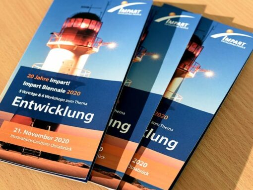 Biennale Flyer „Impart“